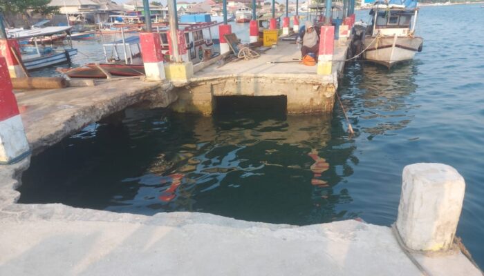 Terkait Dermaga Nelayan Ambrol, Sudin Perhubungan Janji Perbaiki Tahun Ini