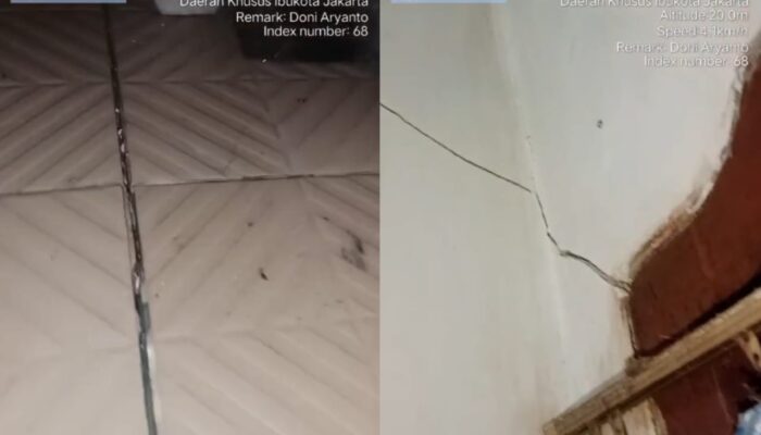 Rumah Rusak, Warga Keluhkan Dampak Penggalian Lift Pump Sudin SDA