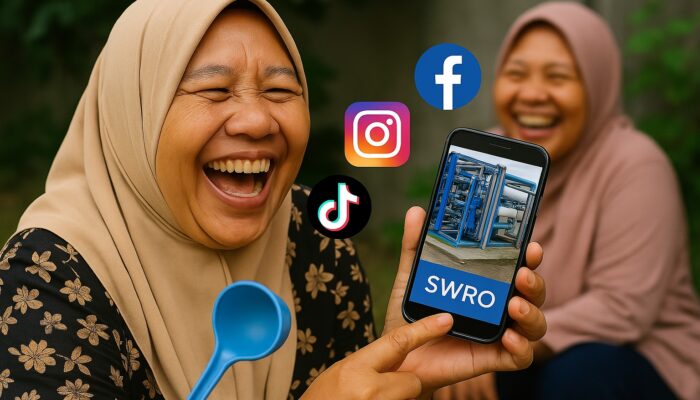 Terkait Mandeknya Pelayanan SWRO, Netizen: Demo Bawa Gayung ke PDAM
